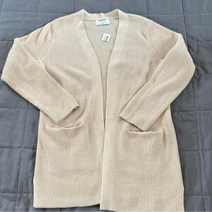 Old Navy Beige Open-Front Cardigan